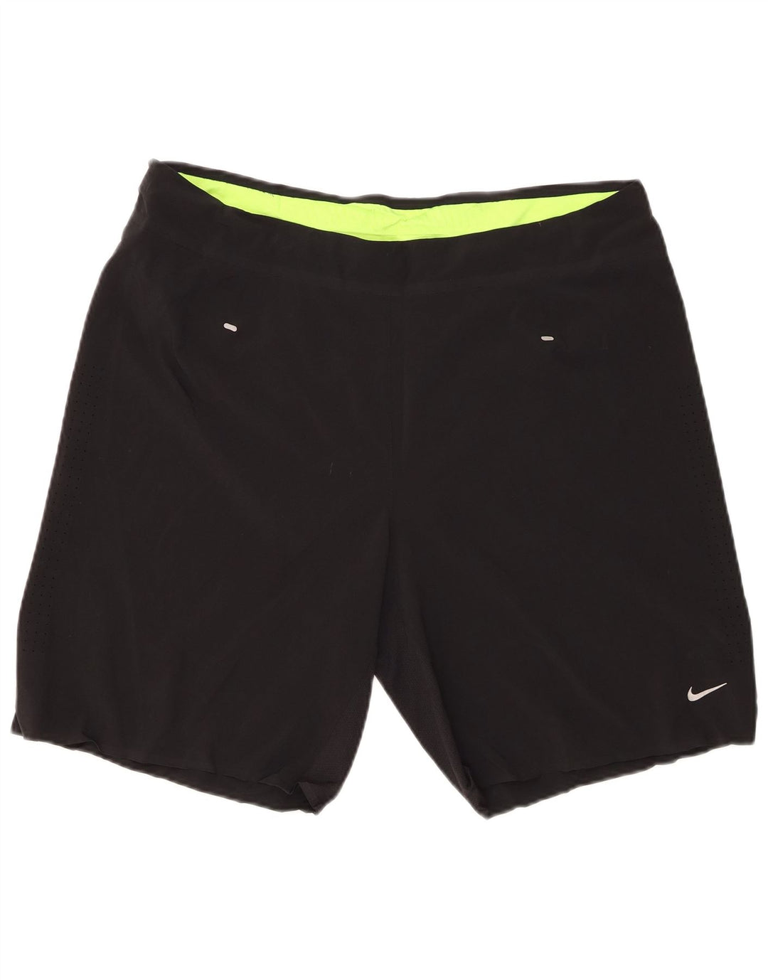 Pantalones cortos deportivos Nike Dri Fit para hombre Poliéster negro mediano