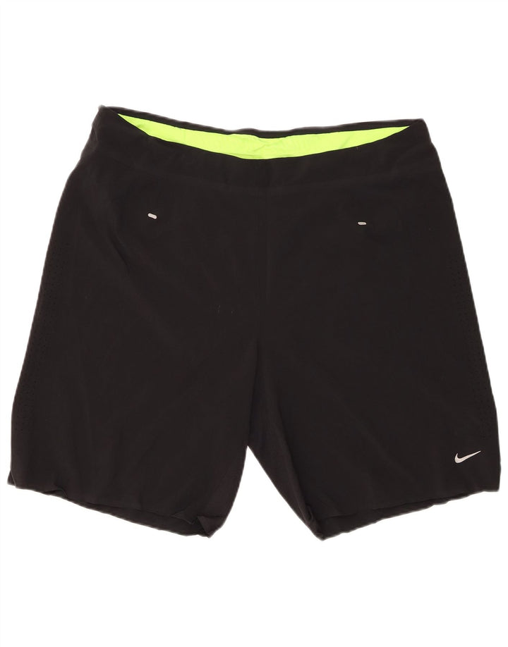 Pantalones cortos deportivos Nike Dri Fit para hombre Poliéster negro mediano