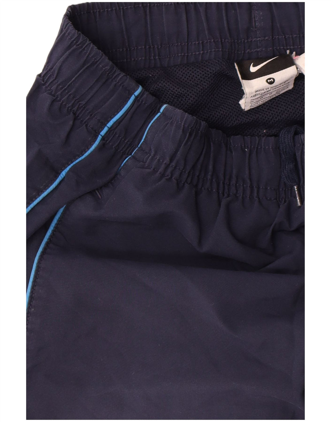 Pantalones cortos deportivos Nike para hombre Poliéster a rayas azul marino mediano
