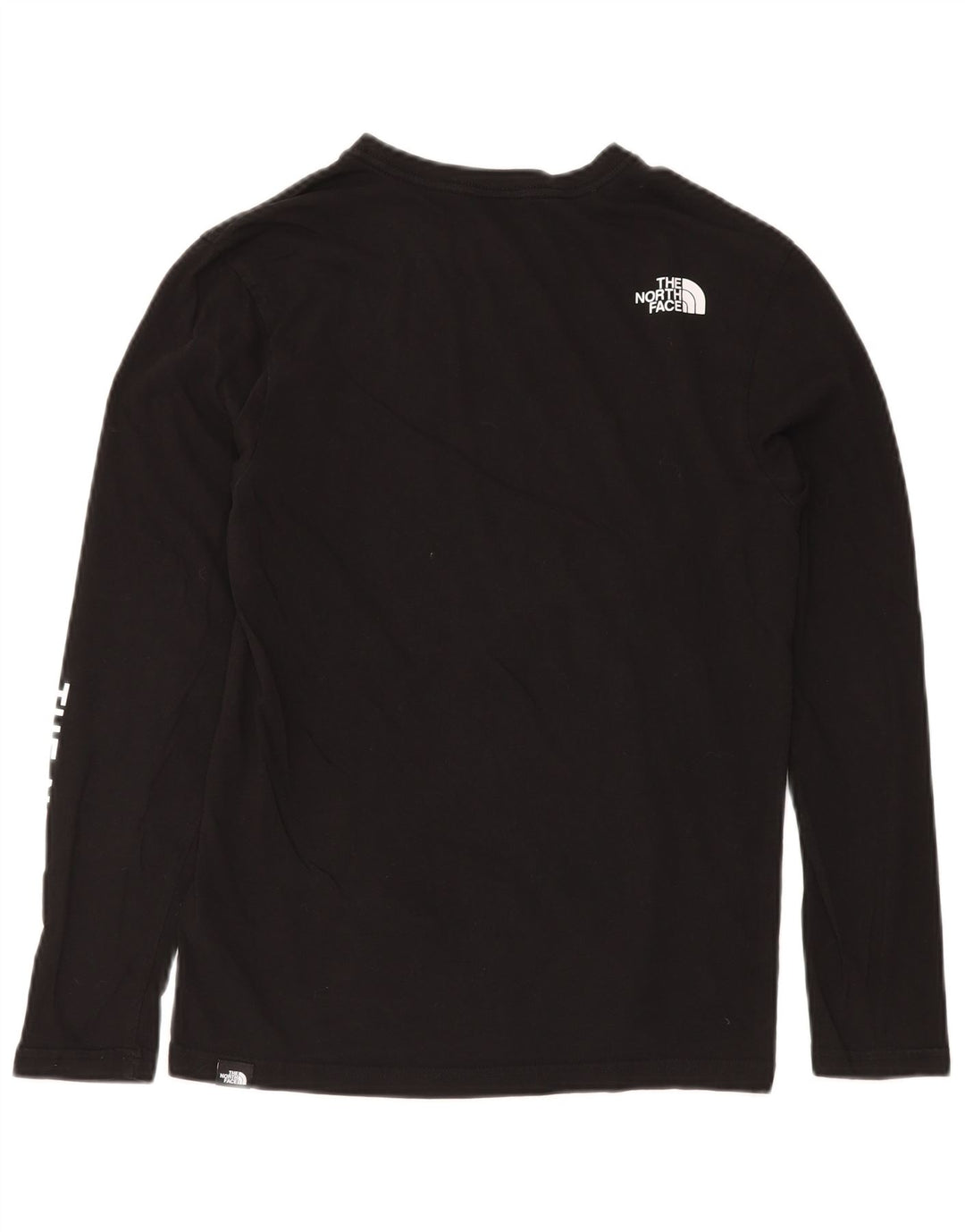 THE NORTH FACE Top gráfico para hombre de manga larga de algodón negro pequeño