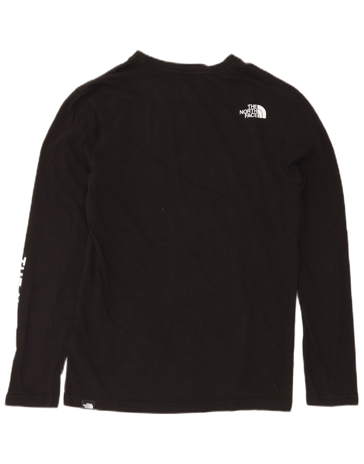 THE NORTH FACE Top gráfico para hombre de manga larga de algodón negro pequeño