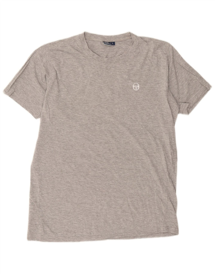 Sergio Tacchini - Camiseta para hombre, talla grande, color gris moteado