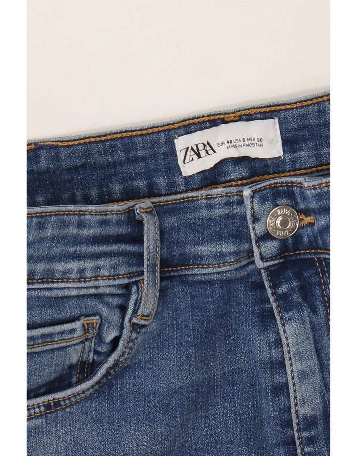 Zara Vaqueros Pitillo Mujer EU 40 Mediano W30 L27 Azul