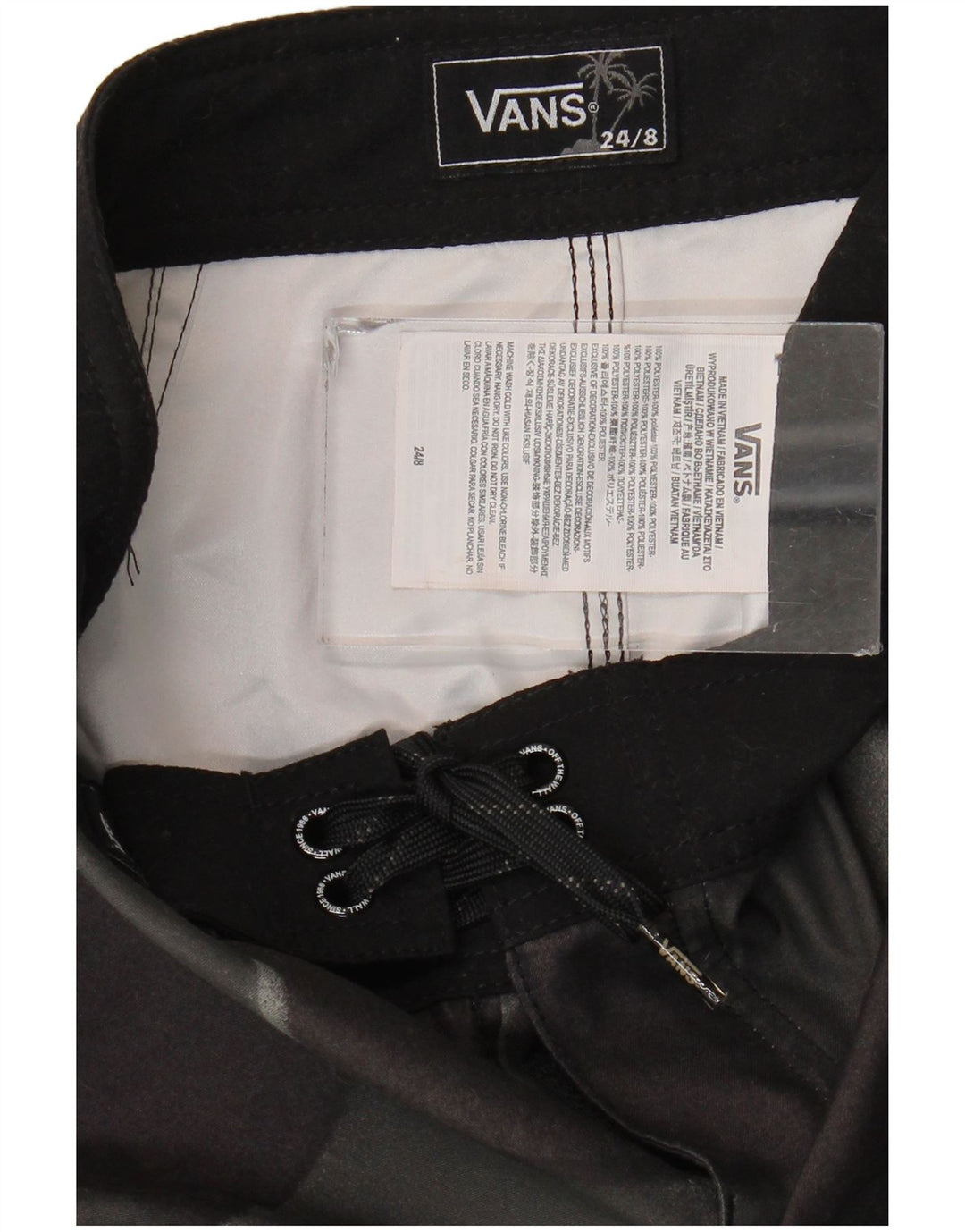 Vans Bañador para niño 7-8 años Gris Geométrico Poliéster