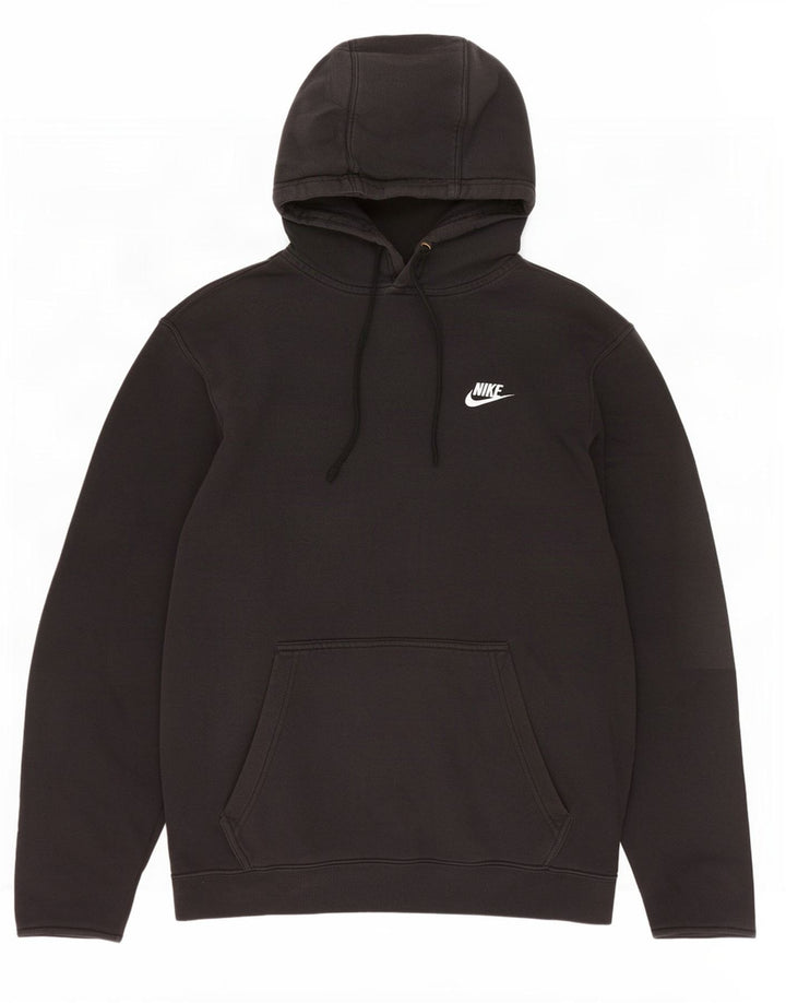 Nike - Sudadera con capucha para hombre (algodón negro mediano)