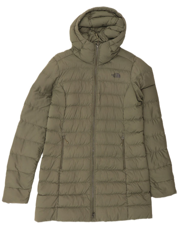 The North Face Abrigo acolchado con capucha para mujer UK 44 Medium Caqui Nylon