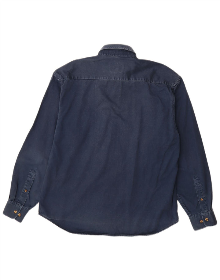 Camisa Dickies Hombre Mediana Azul Marino Algodón
