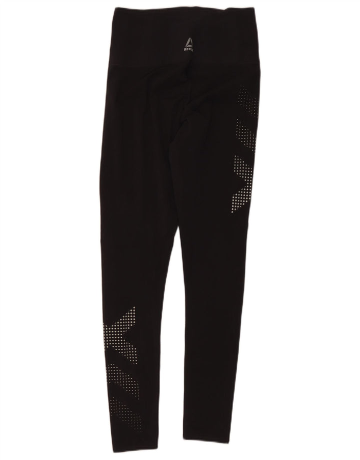 Reebok Leggings gráficos para mujer UK 10 Small Black
