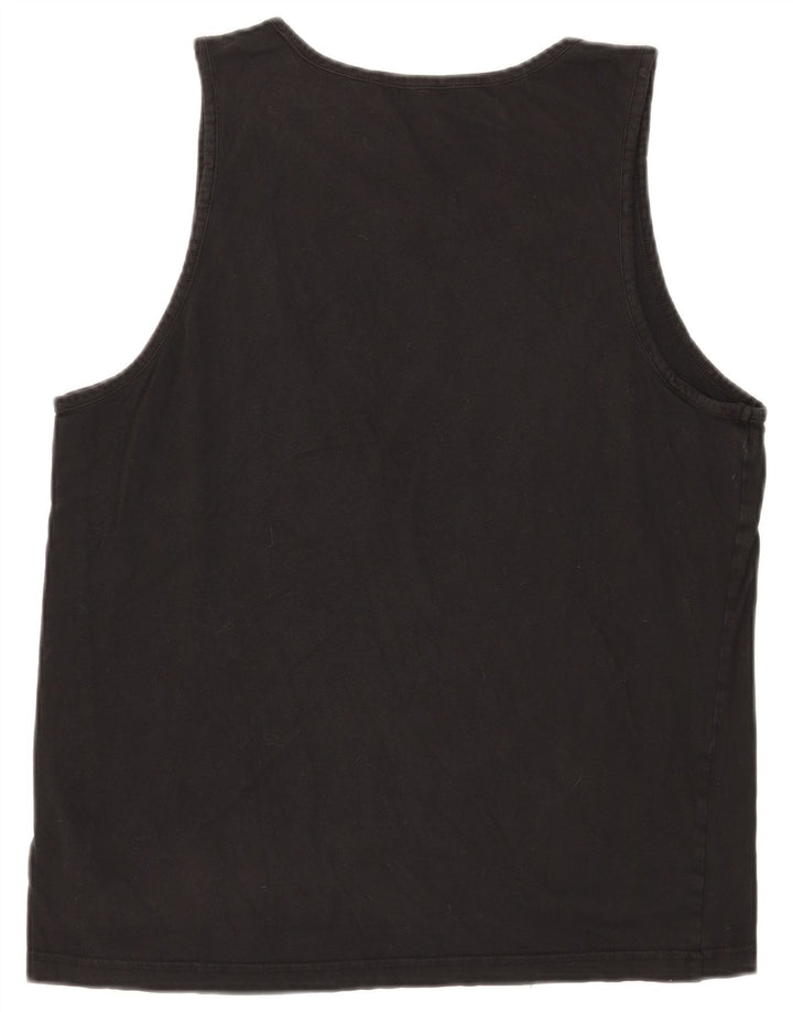 Puma Hombre Gráfico Chaleco Top Grande Algodón Negro