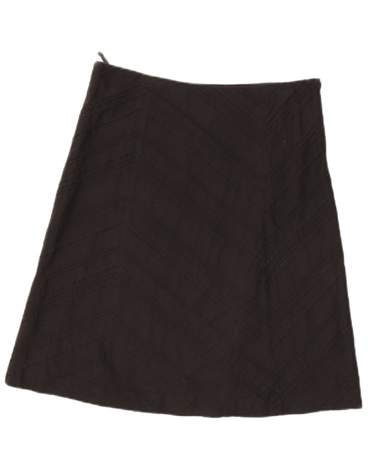 Esprit Falda Acampanada para Mujer UK 10 Small W30 Algodón Negro