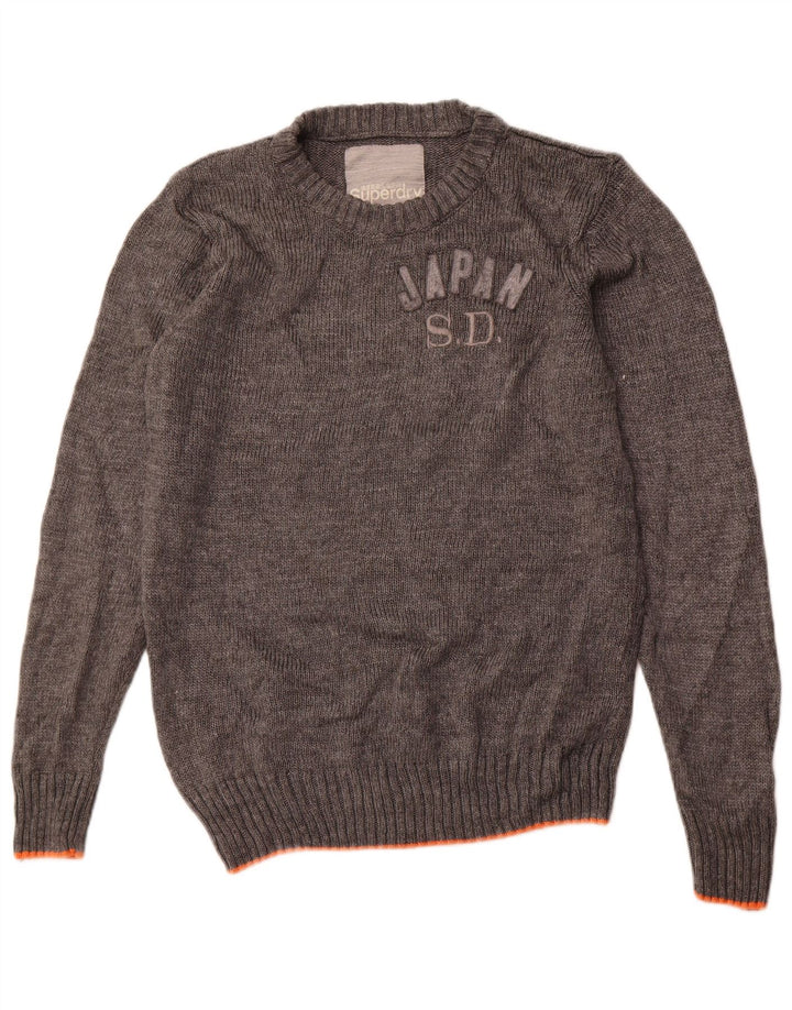 Superdry Jersey Con Cuello Redondo Y Gráfico Para Hombre Acrílico Gris Grande