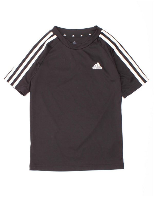 Adidas Boys Aeroready Camiseta Top 7-8 años Negro Poliéster