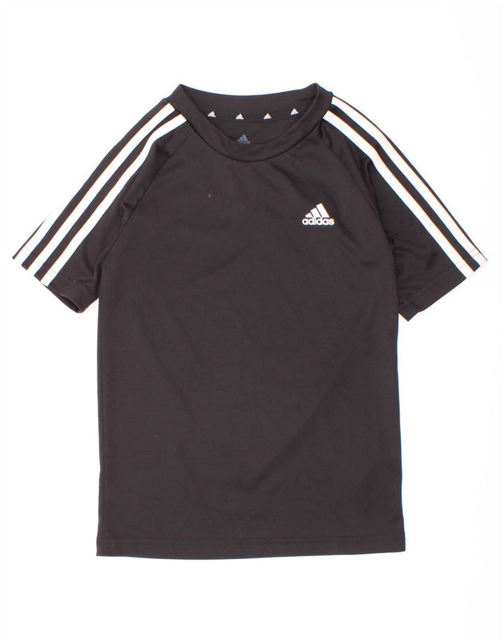 Adidas Boys Aeroready Camiseta Top 7-8 años Negro Poliéster
