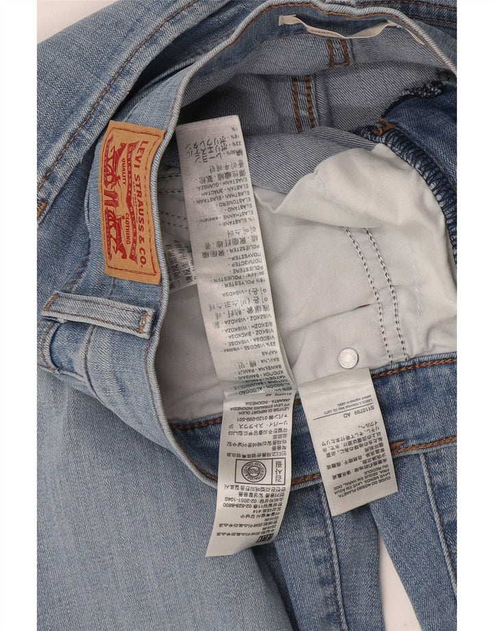 Levi's Mujer 314 Shaping Straight Jeans W28 L32 Algodón Azul