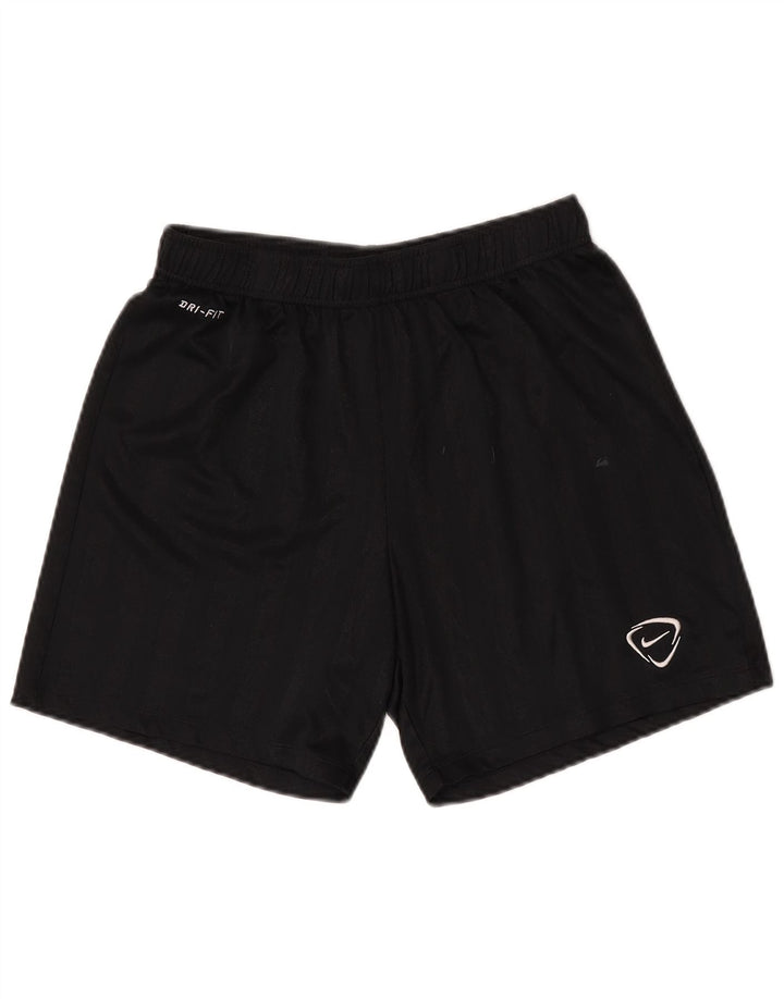 NIKE Shorts deportivos Dri Fit para hombre Poliéster a rayas negras medianas