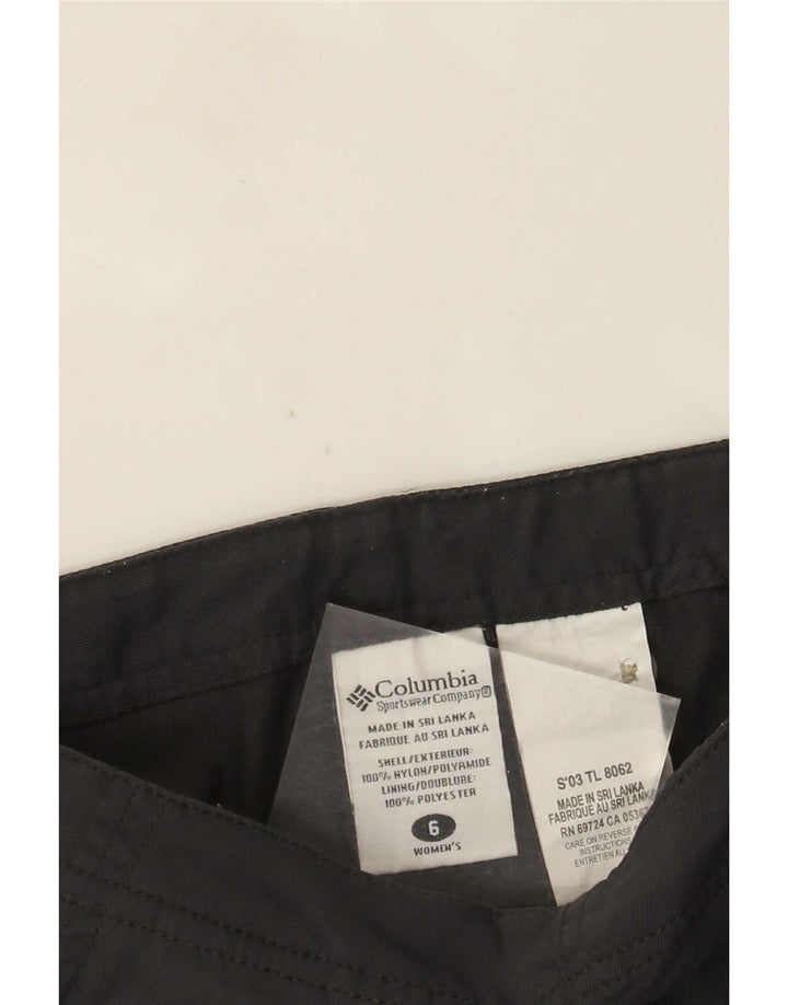 Columbia Pantalones rectos para mujer US 6 Medium W26 Nylon gris