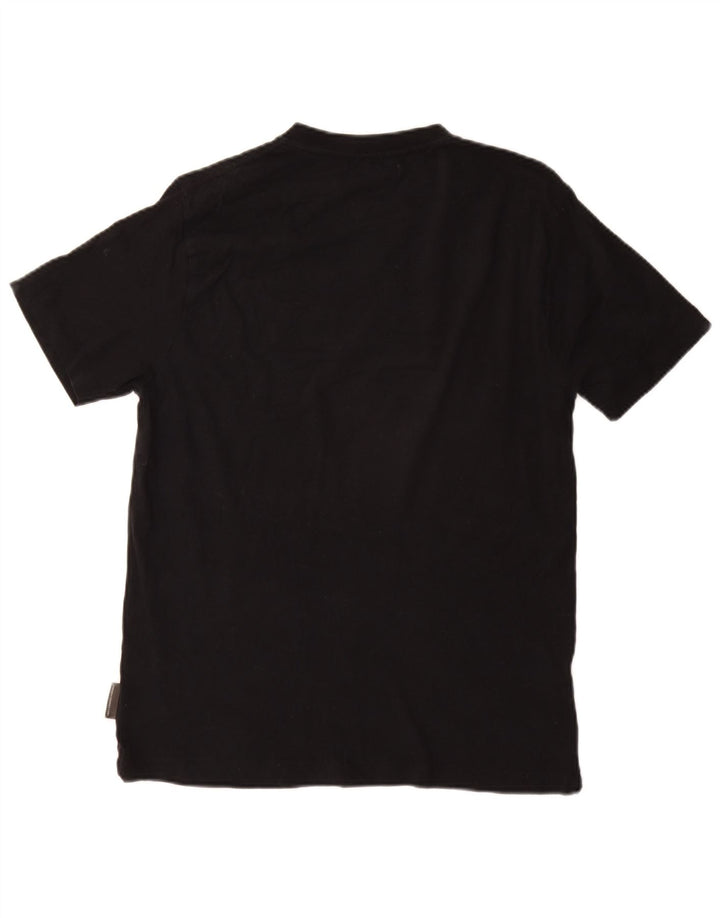 French Connection Camiseta gráfica para mujer Top UK 44 Mediano Algodón negro
