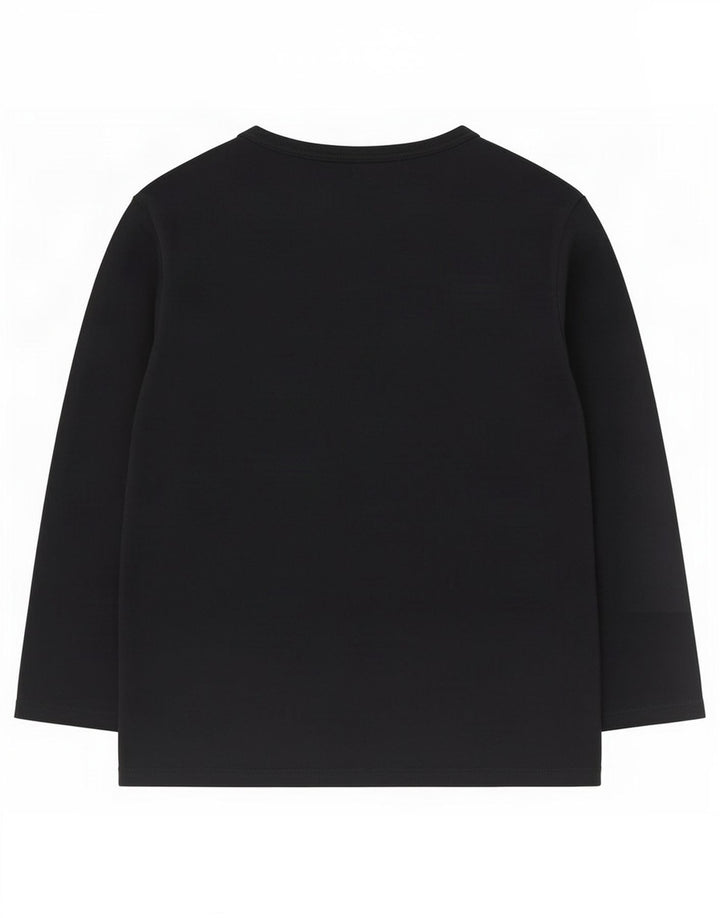 French Connection Top para mujer manga 3/4 UK 42 Mediano Algodón negro