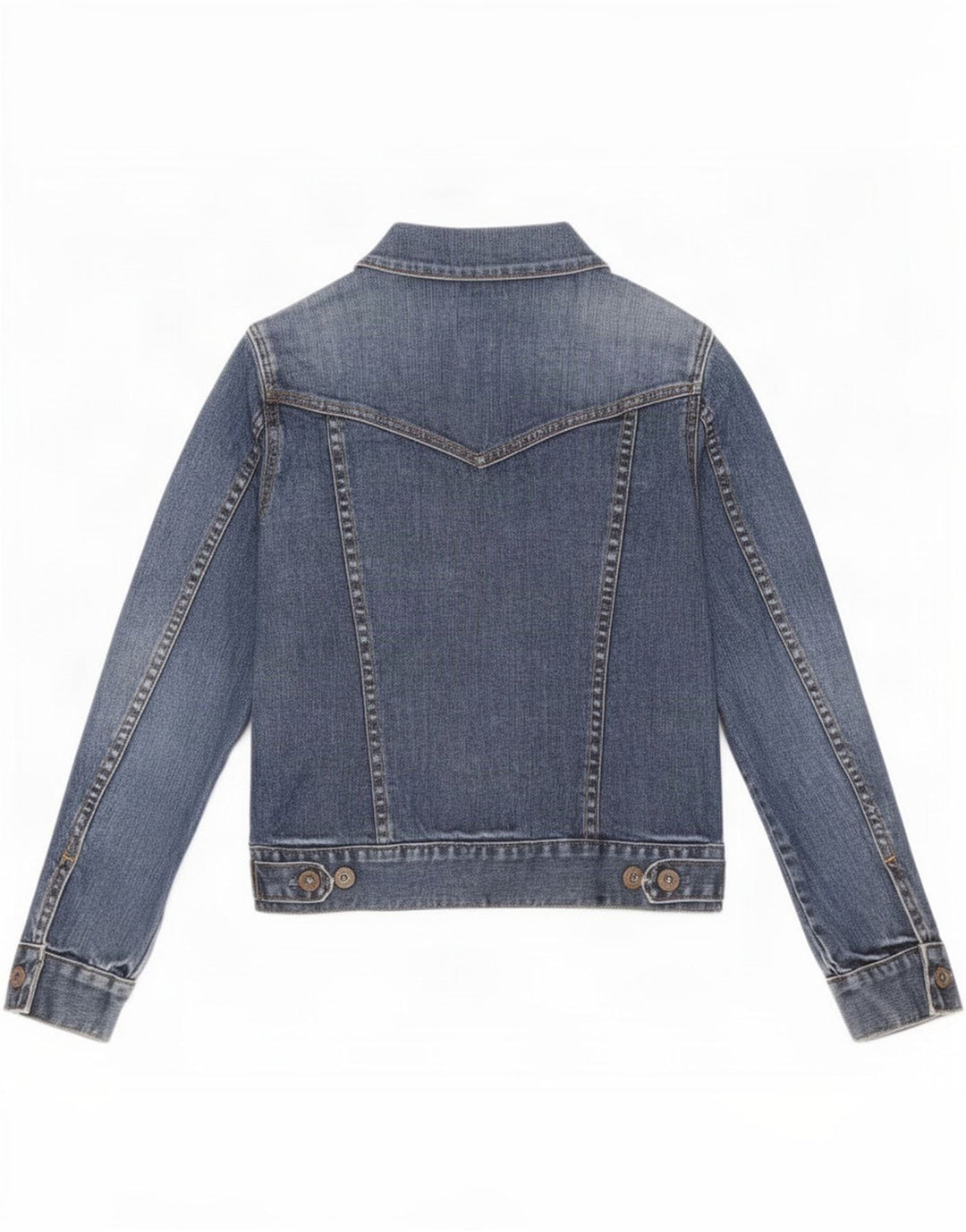 Gap Chaqueta Vaquera Petite para Mujer UK 10 Small Algodón Azul