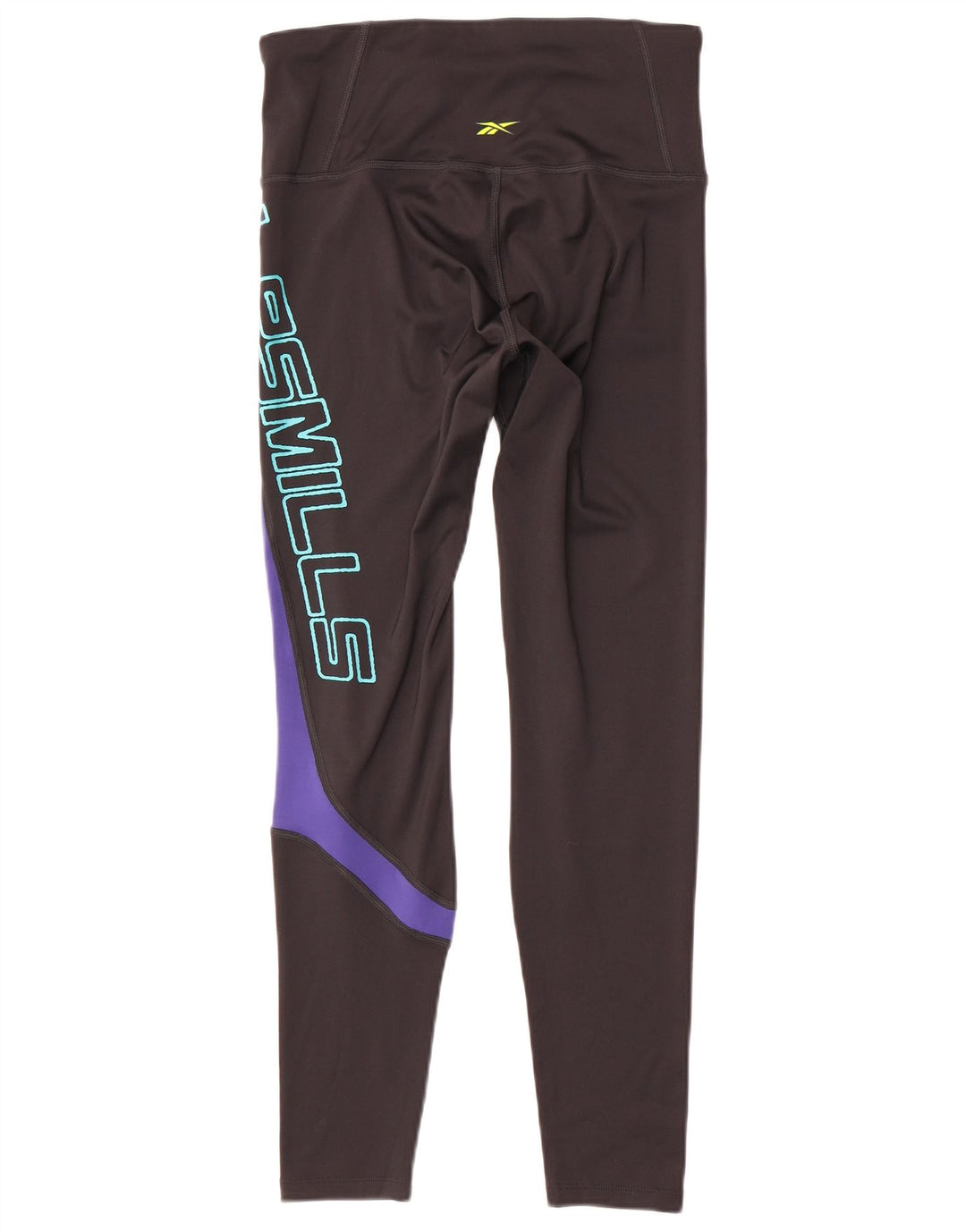 Reebok Leggings gráficos para mujer UK 12/14 Medium Black Colourblock