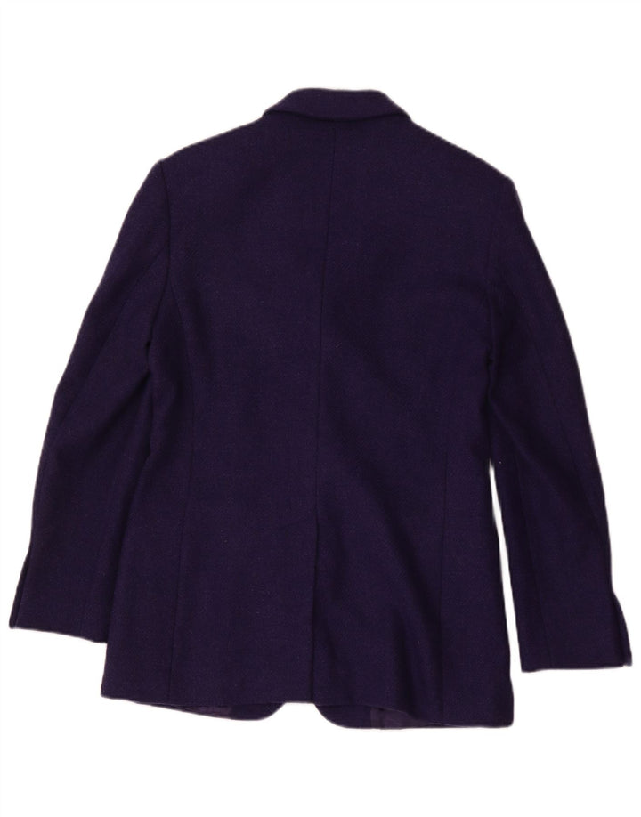 Max Mara - Chaqueta tipo blazer extragrande con 3 botones para mujer, talla S, color morado