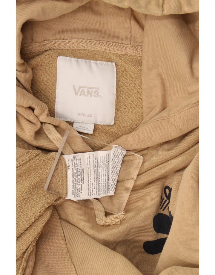 Vans Hombre Sudadera Con Capucha Gráfica Jersey De Algodón Beige Medio