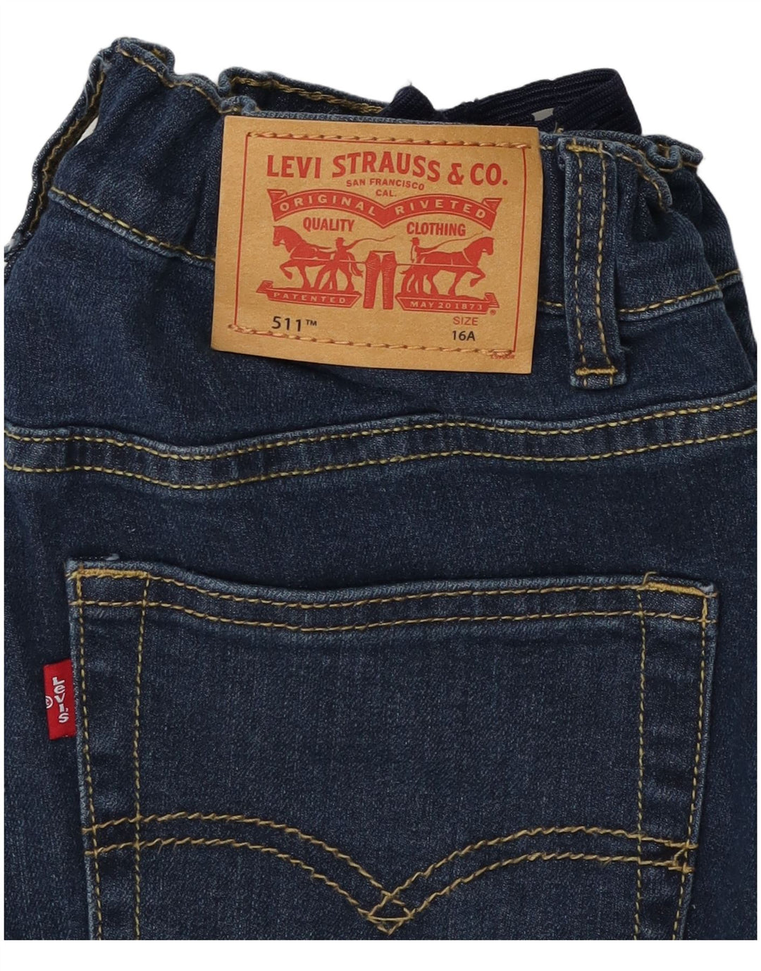 Levi's Vaqueros Chicos 511 Slim 15-16 Años Azul Marino Algodón
