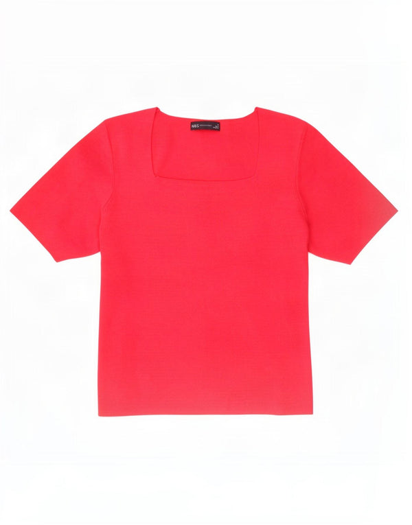 Marks & Spencer Camiseta para Mujer Top UK 40 XL Viscosa Rosa