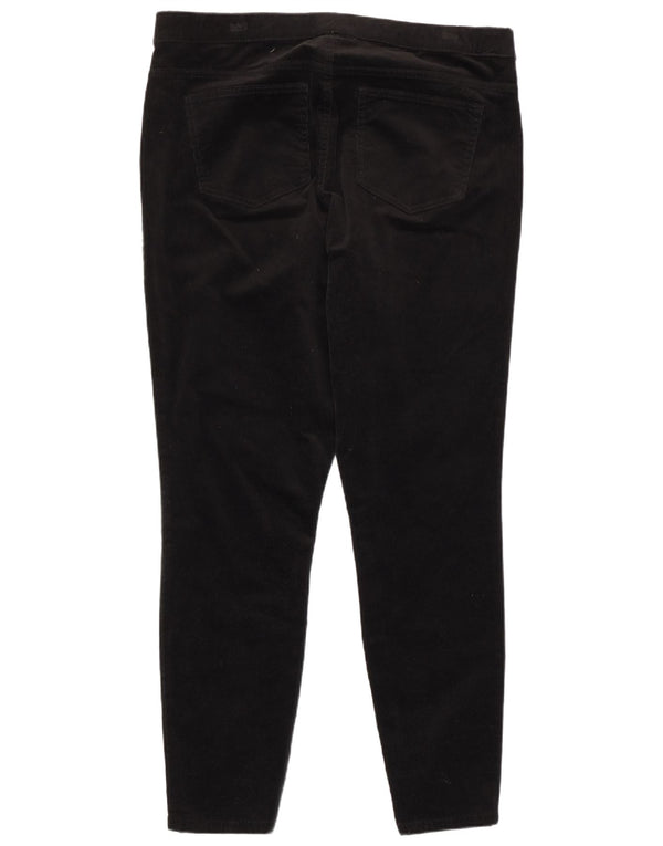 Marks & Spencer Pantalones pitillo de pana para mujer UK 18 XL W36 L28 Negro