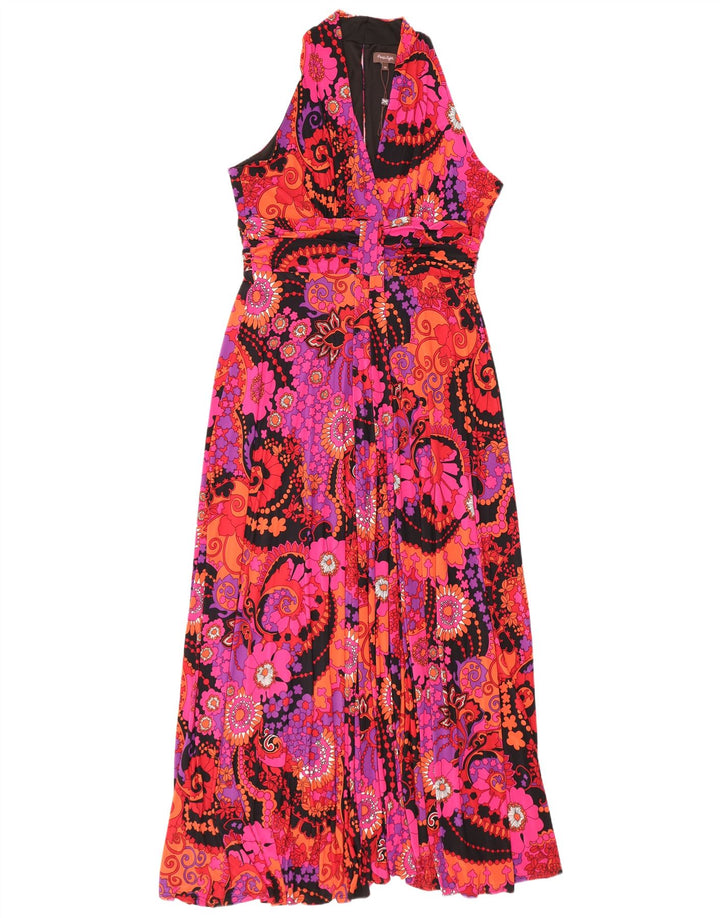 PHASE EIGHT Vestido largo sin mangas para mujer UK 46 Grande Multicolor Floral