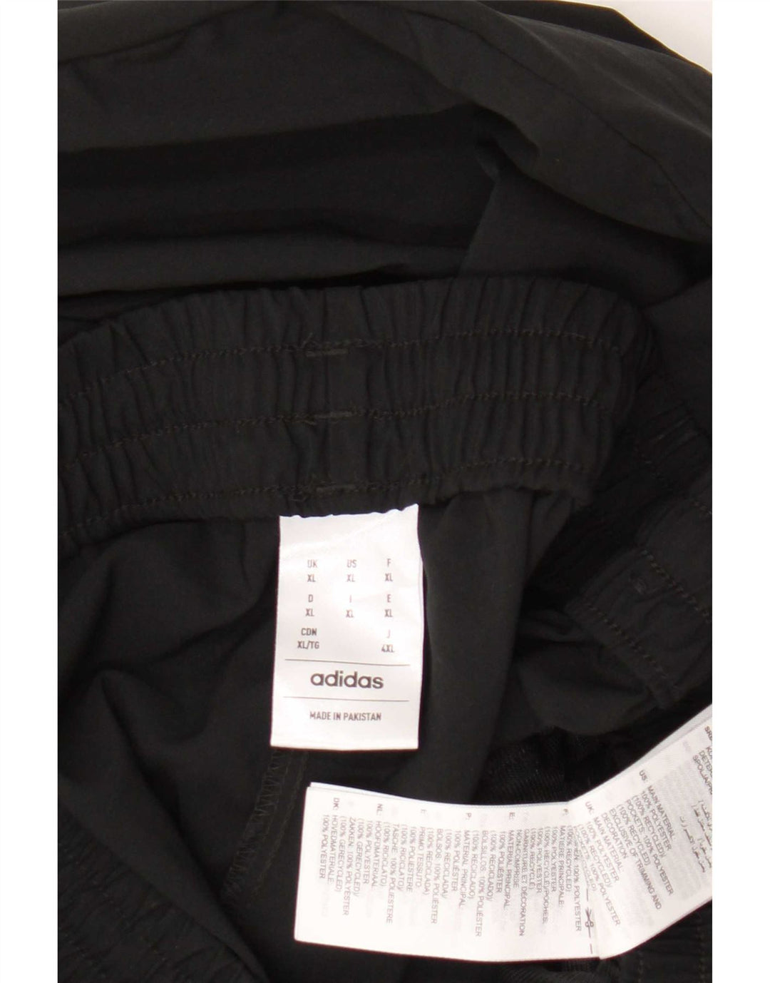 Adidas Pantalón Chándal Hombre XL Negro Poliéster