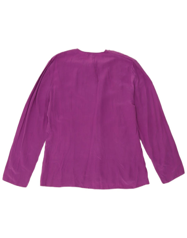 BALLOON Blusa camisera extragrande para mujer IT 40 Small Purple Silk