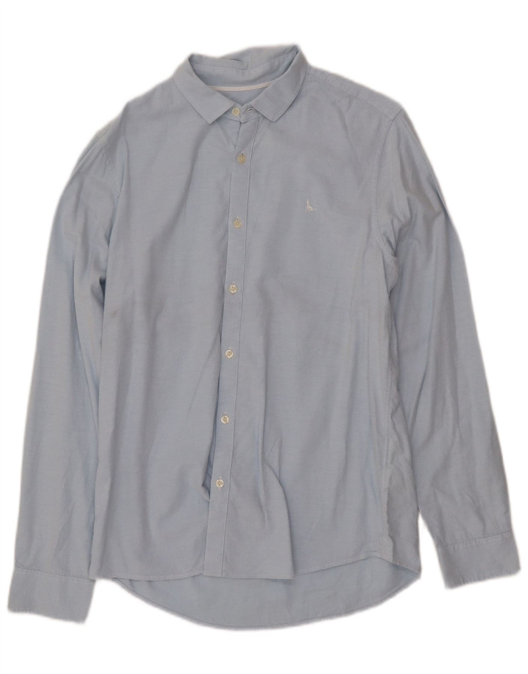 JACK WILLS Camisa de corte clásico para hombre de algodón azul medio