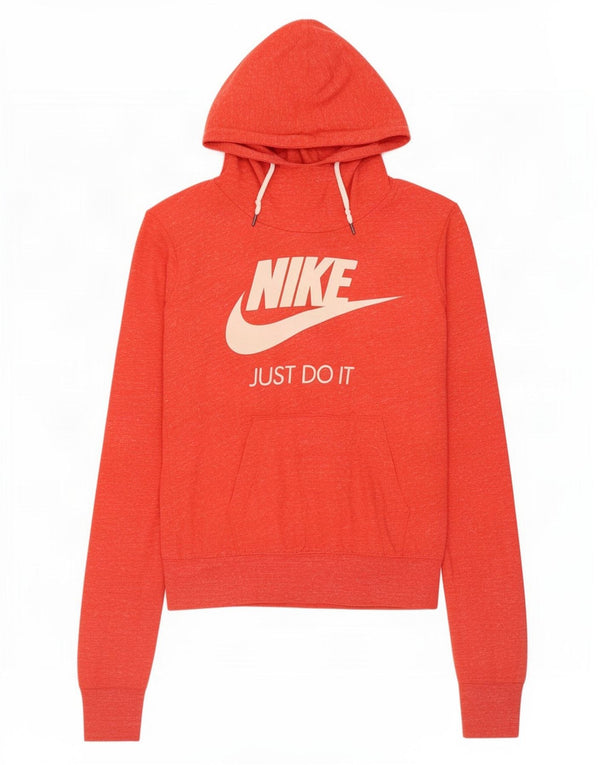 Nike - Sudadera con capucha para mujer, talla pequeña, color naranja