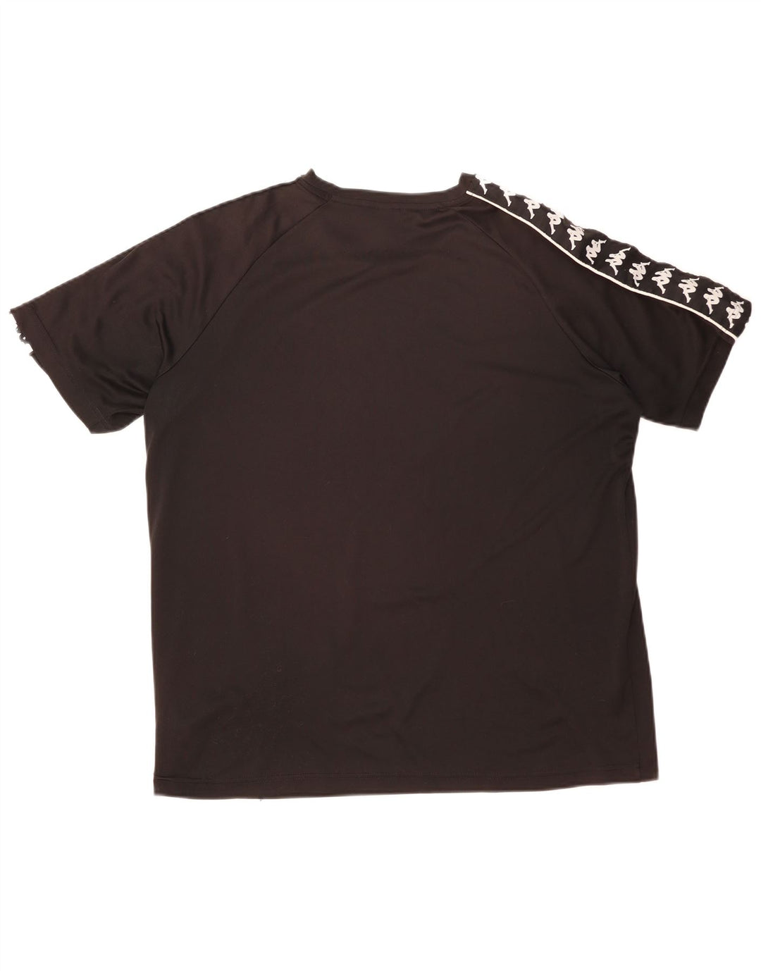 Kappa Hombre Camiseta Gráfica Top 2XL Negro Colorblock Poliéster