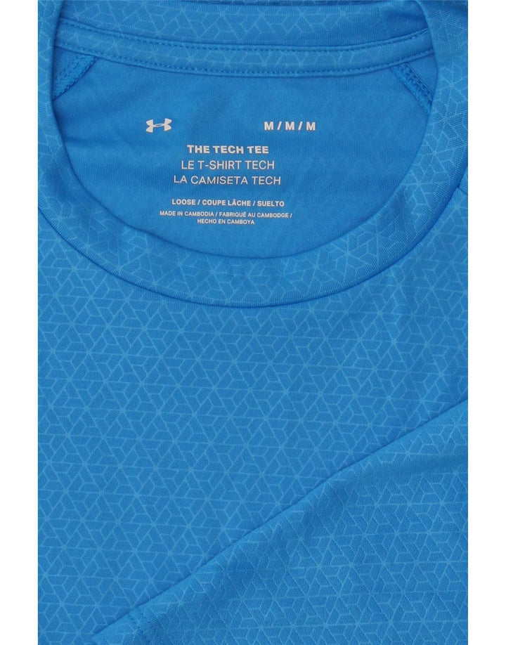 Camiseta Under Armour Hombre Top Medium Azul Geométrico