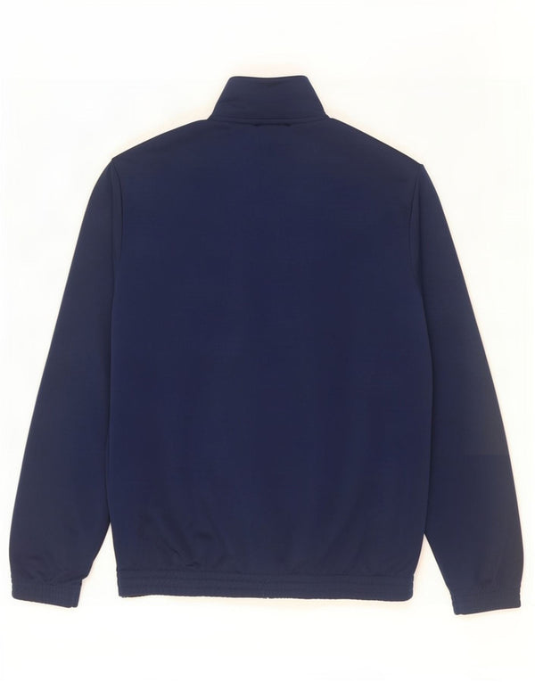 Adidas Mens Tracksuit Top Jacket UK 40/42 Medium Navy Blue Polyester