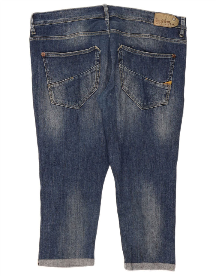 Meltin' Pot Capri Jeans para mujer W38 L22 Algodón azul