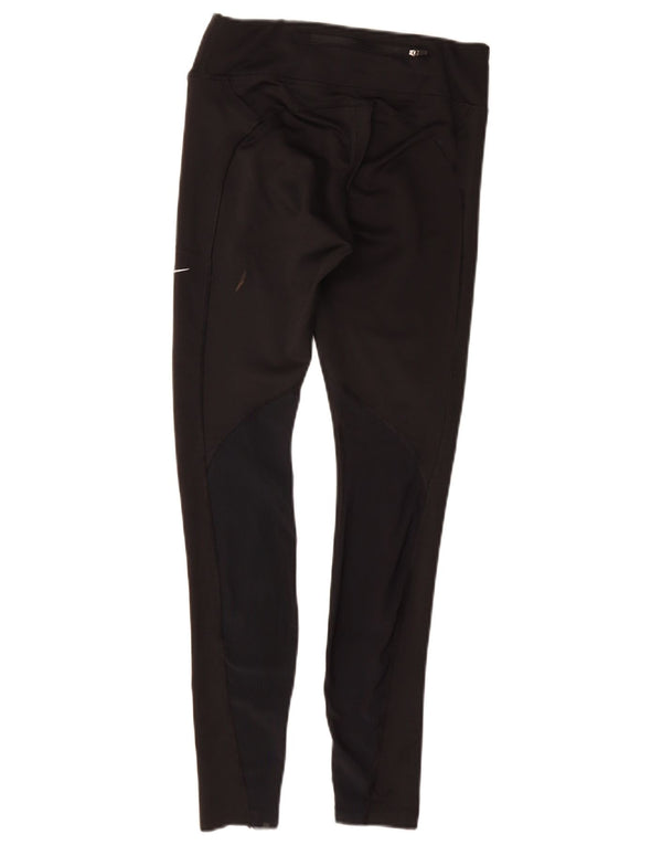 NIKE Leggings Dri Fit para mujer UK 8 Small Poliéster negro