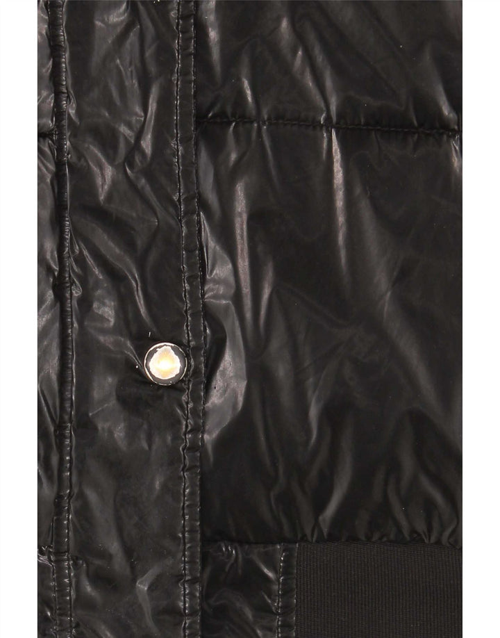 Guess Chaqueta Acolchada Con Capucha Niña 13-14 Años Poliuretano Negro