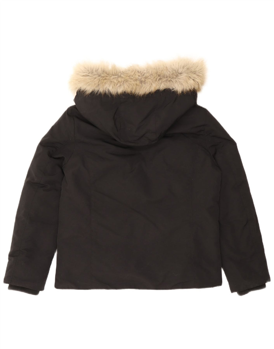 Tommy Hilfiger Chaqueta acolchada con capucha para mujer UK 46 Grande Poliamida negra