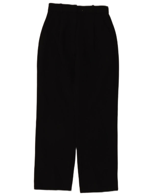 Abercrombie & Fitch Pantalones casuales de cintura alta para mujer US 00 2XS W24 L28 Bla