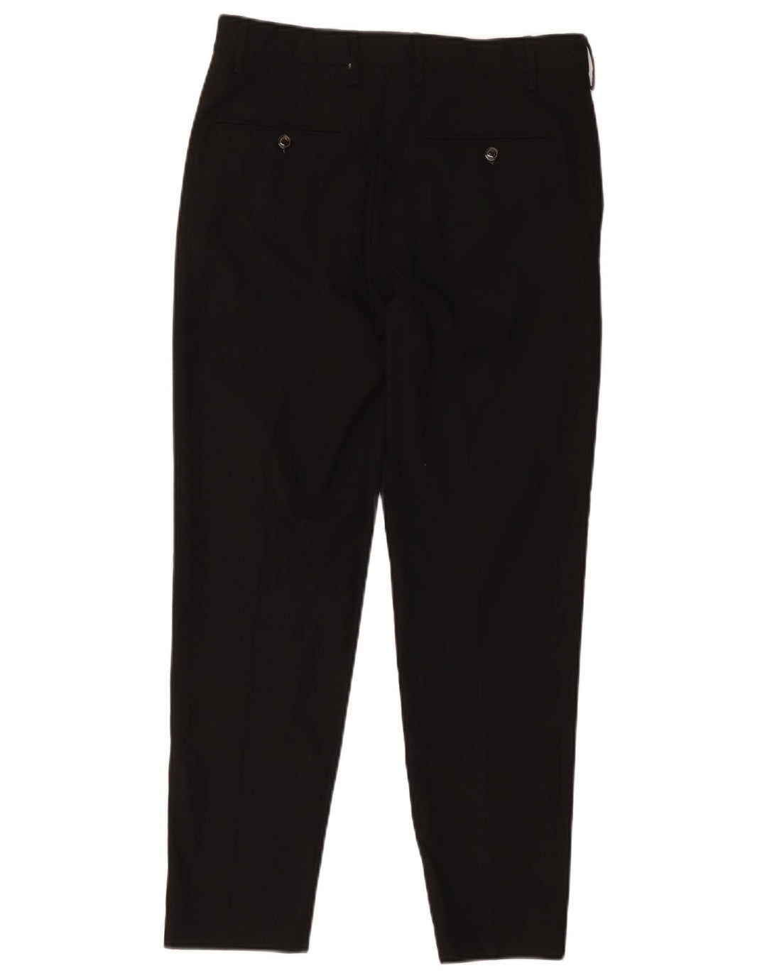 Zara Pantalón de traje ajustado para hombre EU 40 Medium W31 L27 Poliéster negro