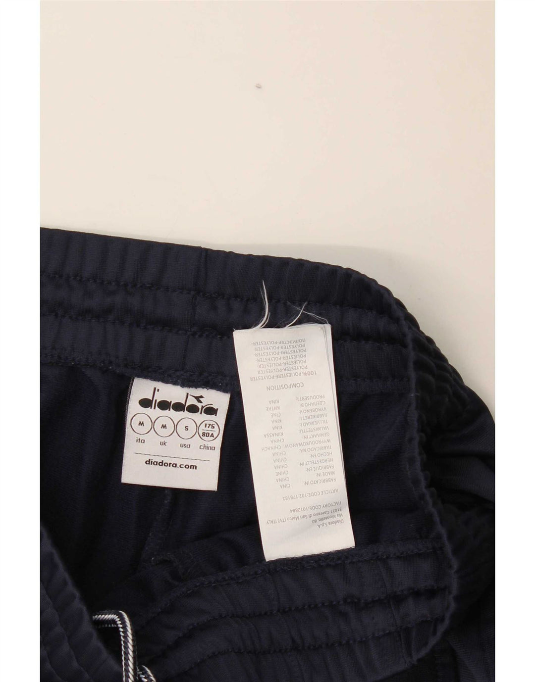 Diadora Pantalón Chándal Hombre Joggers Medium Azul Marino Poliéster