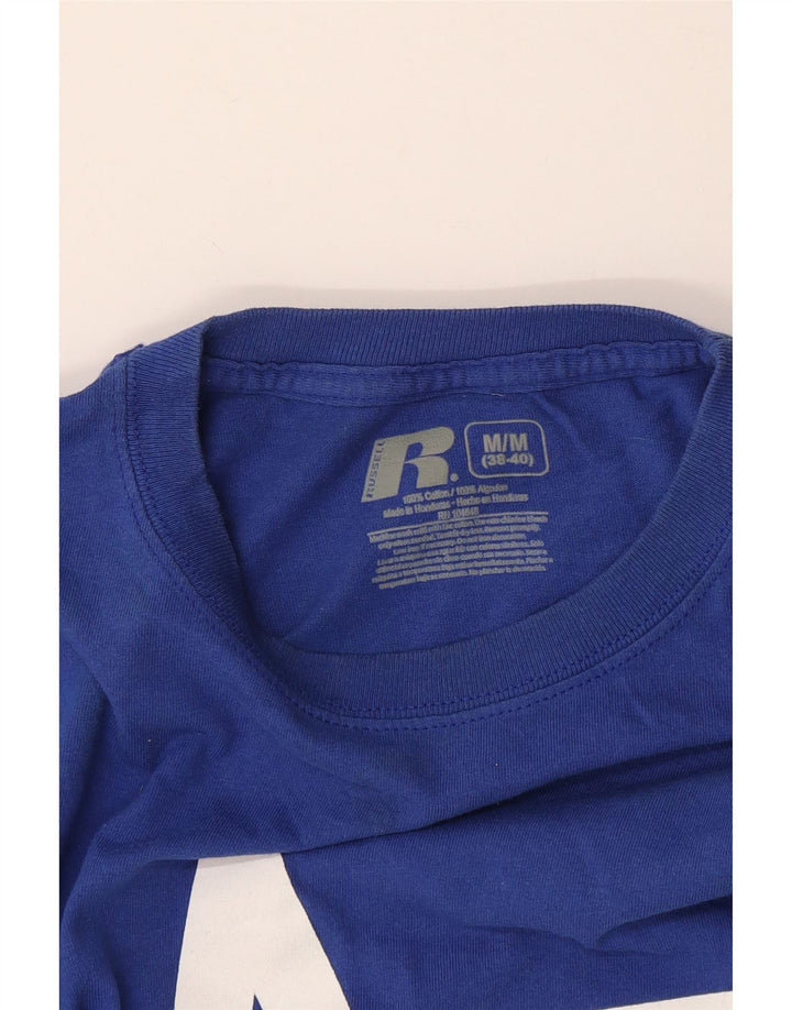 Russell Athletic Camiseta gráfica para hombre Top Algodón azul medio