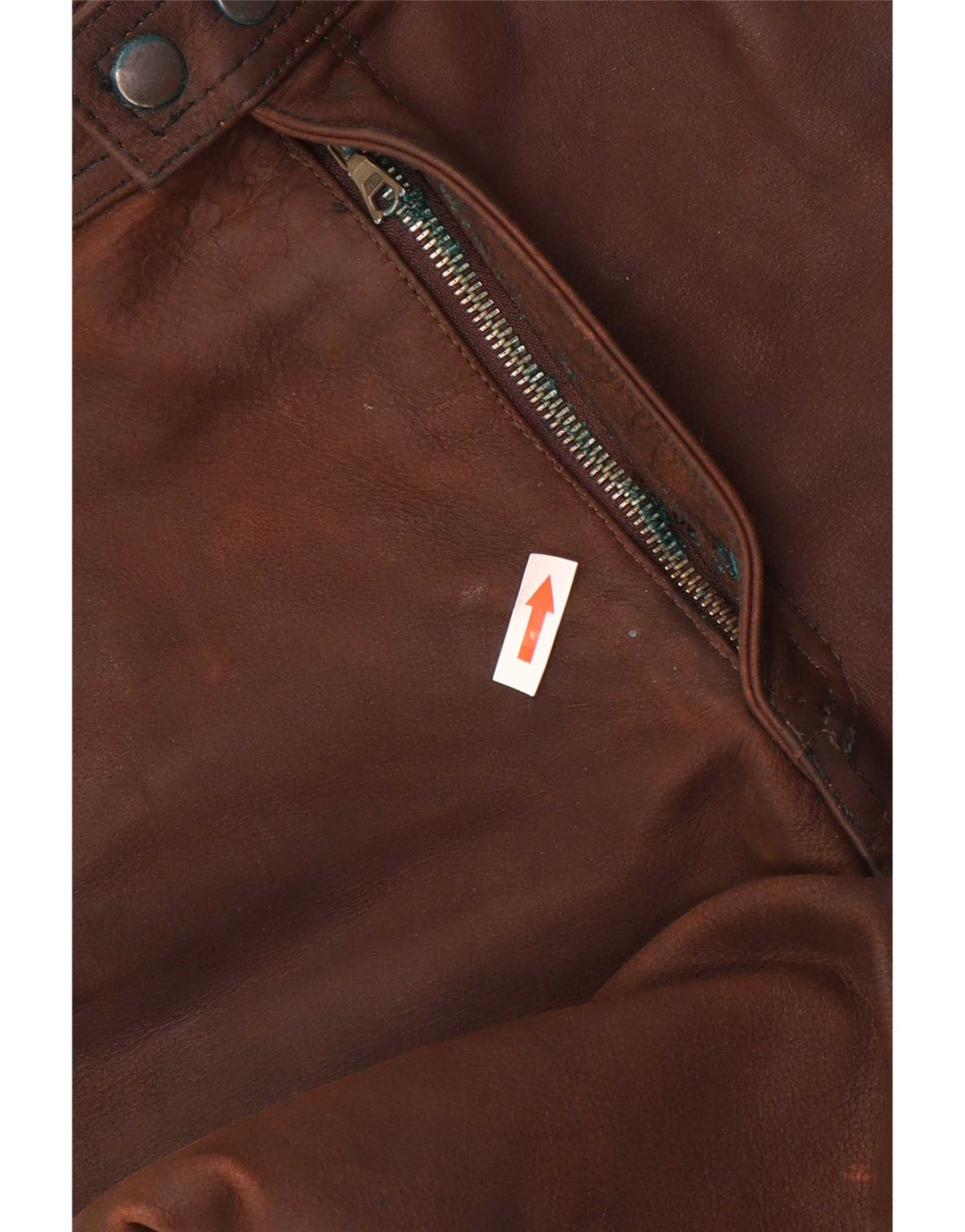 American Eagle Pantalones Rectos De Cuero Para Hombre W36 L32 Marrón