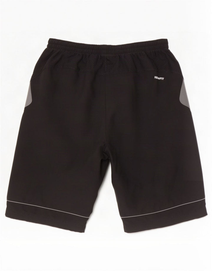 Nike - Pantalones cortos deportivos para hombre (talla pequeña), color negro y poliéster