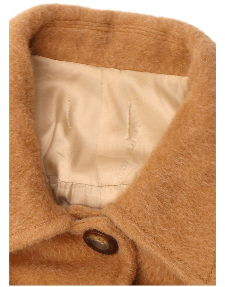 Vintage mujer abrigo Reino Unido 12 Medio Beige