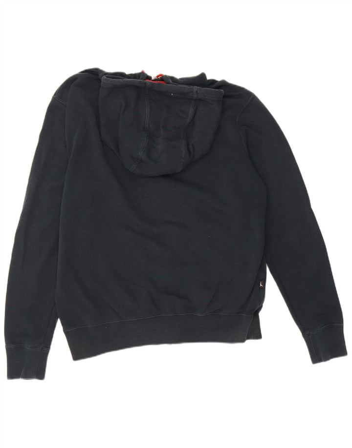 Jordan - Sudadera con capucha y cremallera para hombre, tamaño mediano, algodón azul marino
