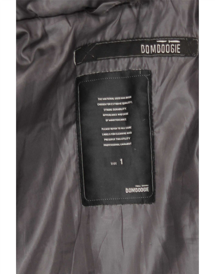 Bomboogie Chaqueta acolchada de gran tamaño con capucha para mujer US 1 XS Gris Poliéster